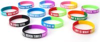 Pulseras bajo relieve con tinta Pulseras bajo relieve con tinta