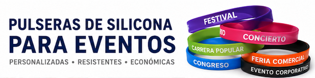Pulseras de silicona para eventos