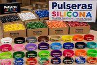 Pulseras de silicona personalizadas de colores a medida