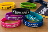 Pulseras de silicona personalizadas para eventos y celebraciones